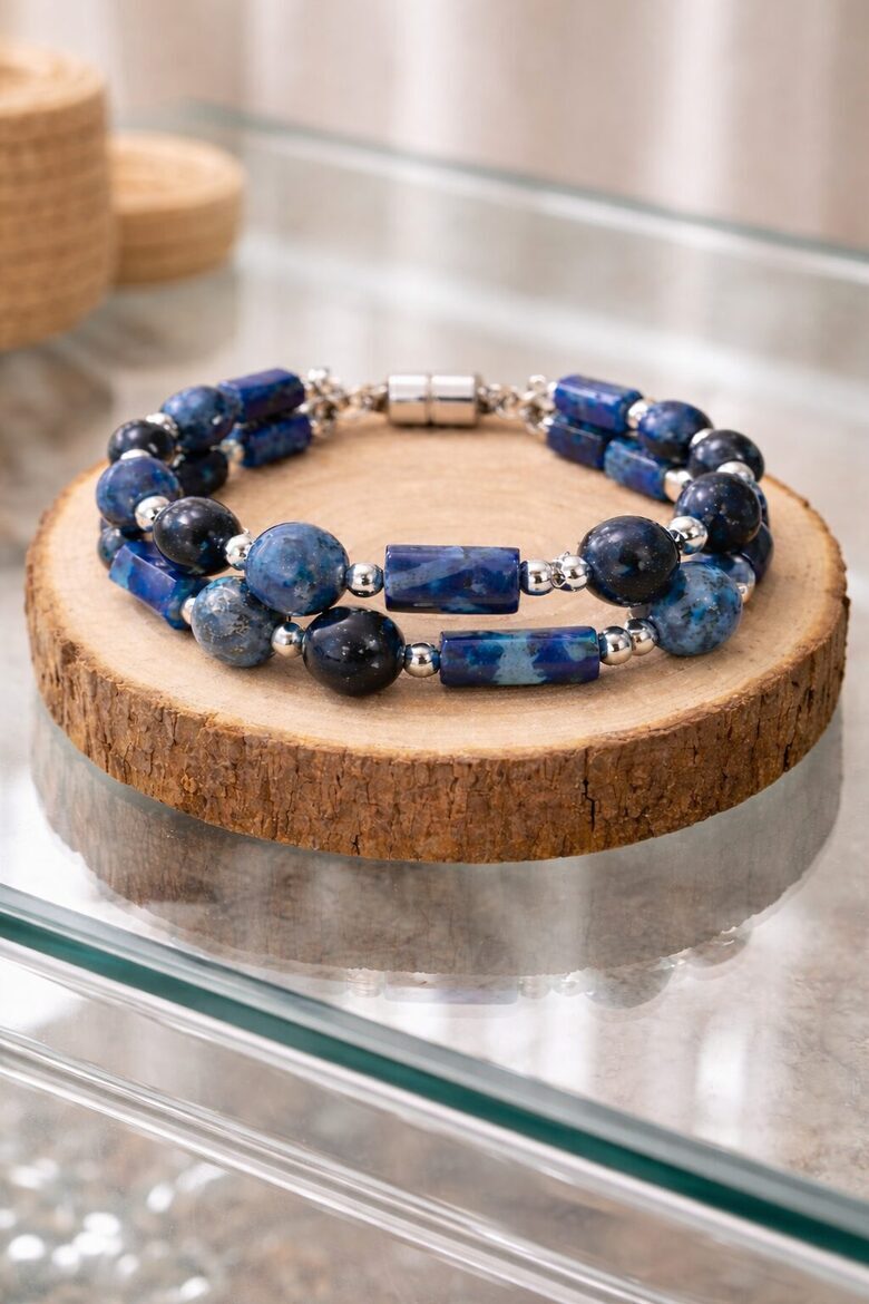 Dabīgo pērļu rokassprādze "Pāva Elegance"