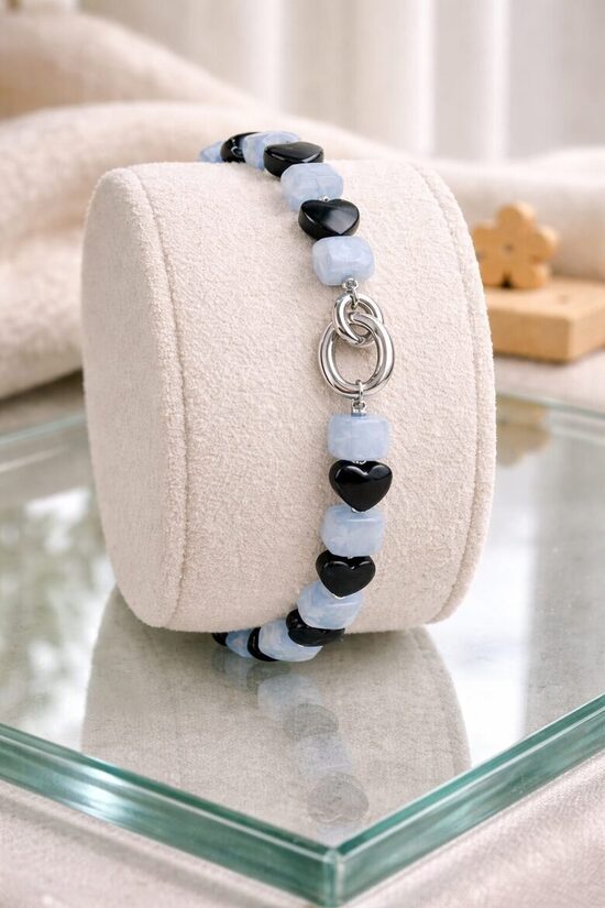 Dabīgo pērļu rokassprādze "Mākonītis"