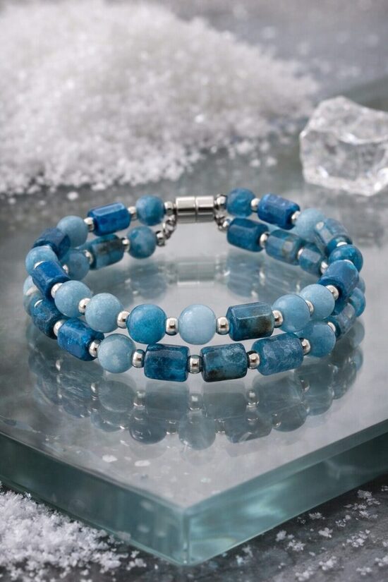 Dabīgo pērļu rokassprādze "Polārais Sapnis"