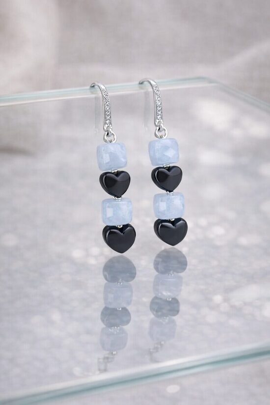 Dabīgo pērļu auskari "Mākonītis"