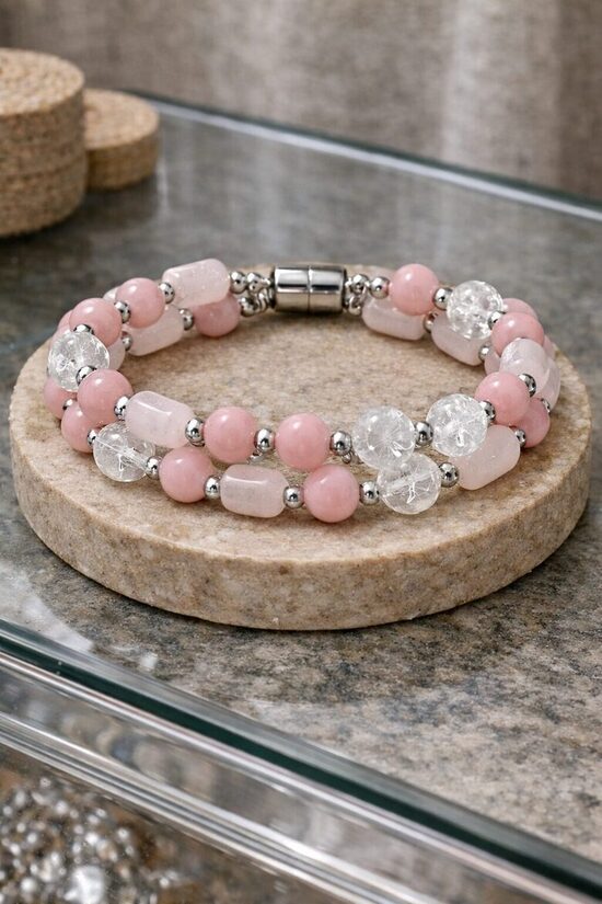 Dabīgo pērļu rokassprādze "Japāņu Dārza rota"